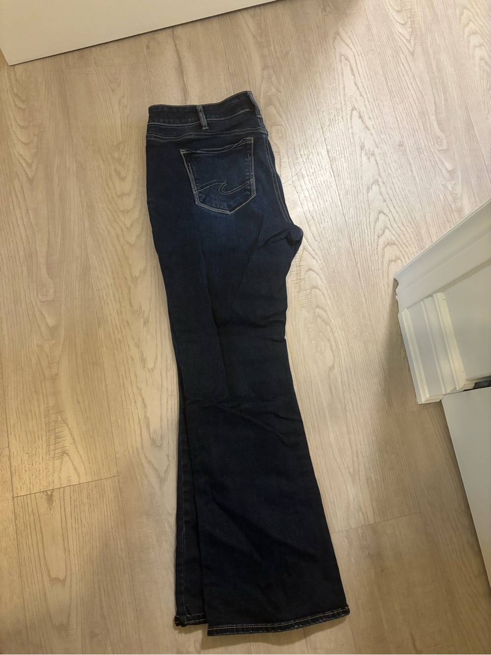 Silver Dark Blue Women's Bootcut Jeans